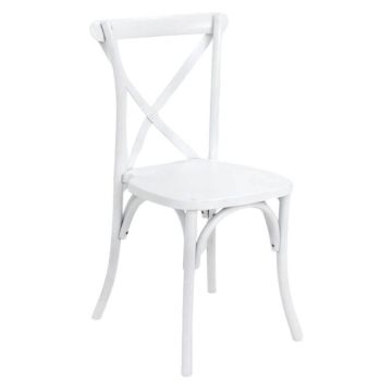 Crossback Chair, White